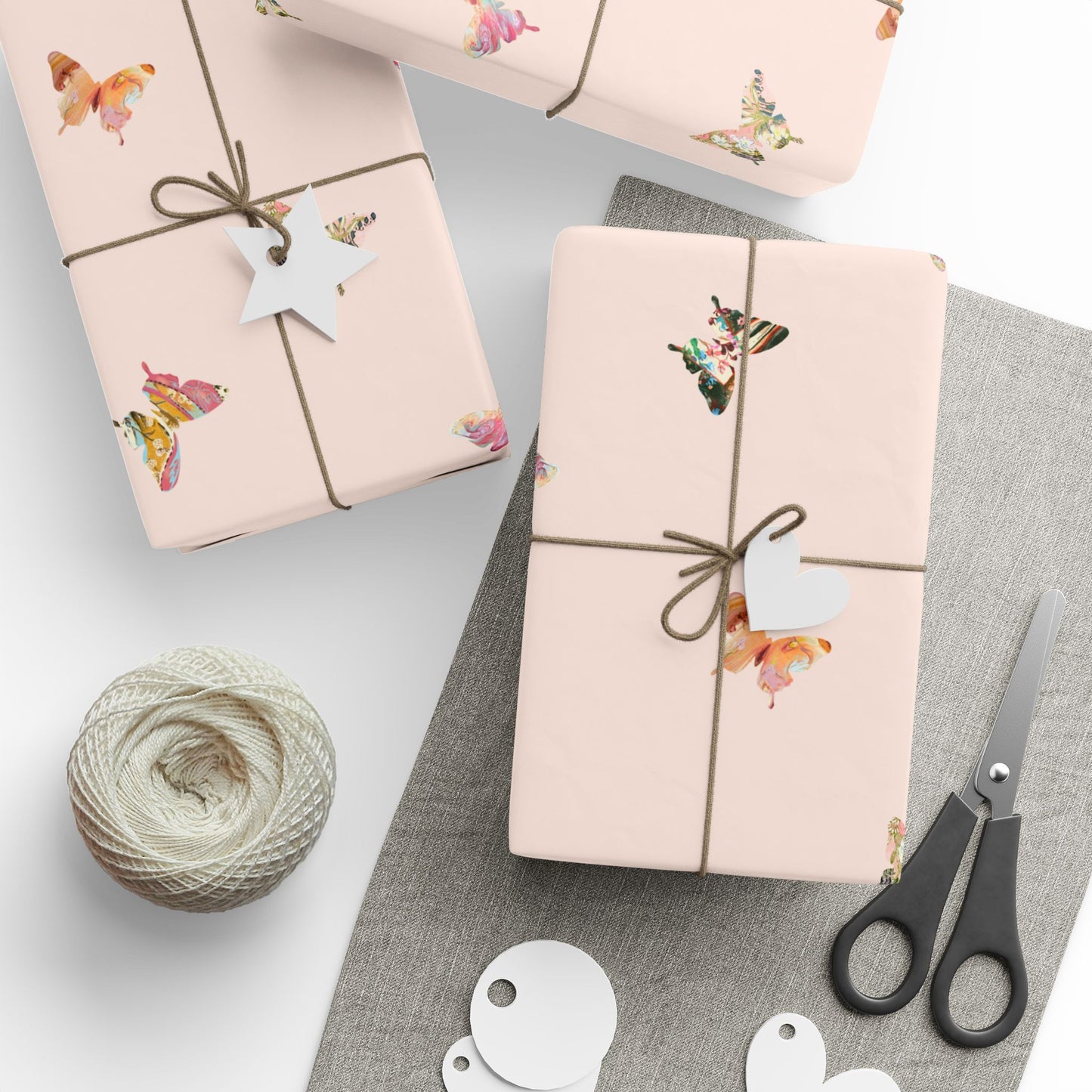 Blush Butterfly Gift Wrap