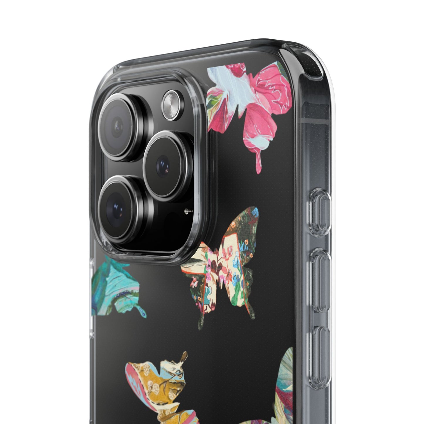 Clear Large Butterflies Phone Case