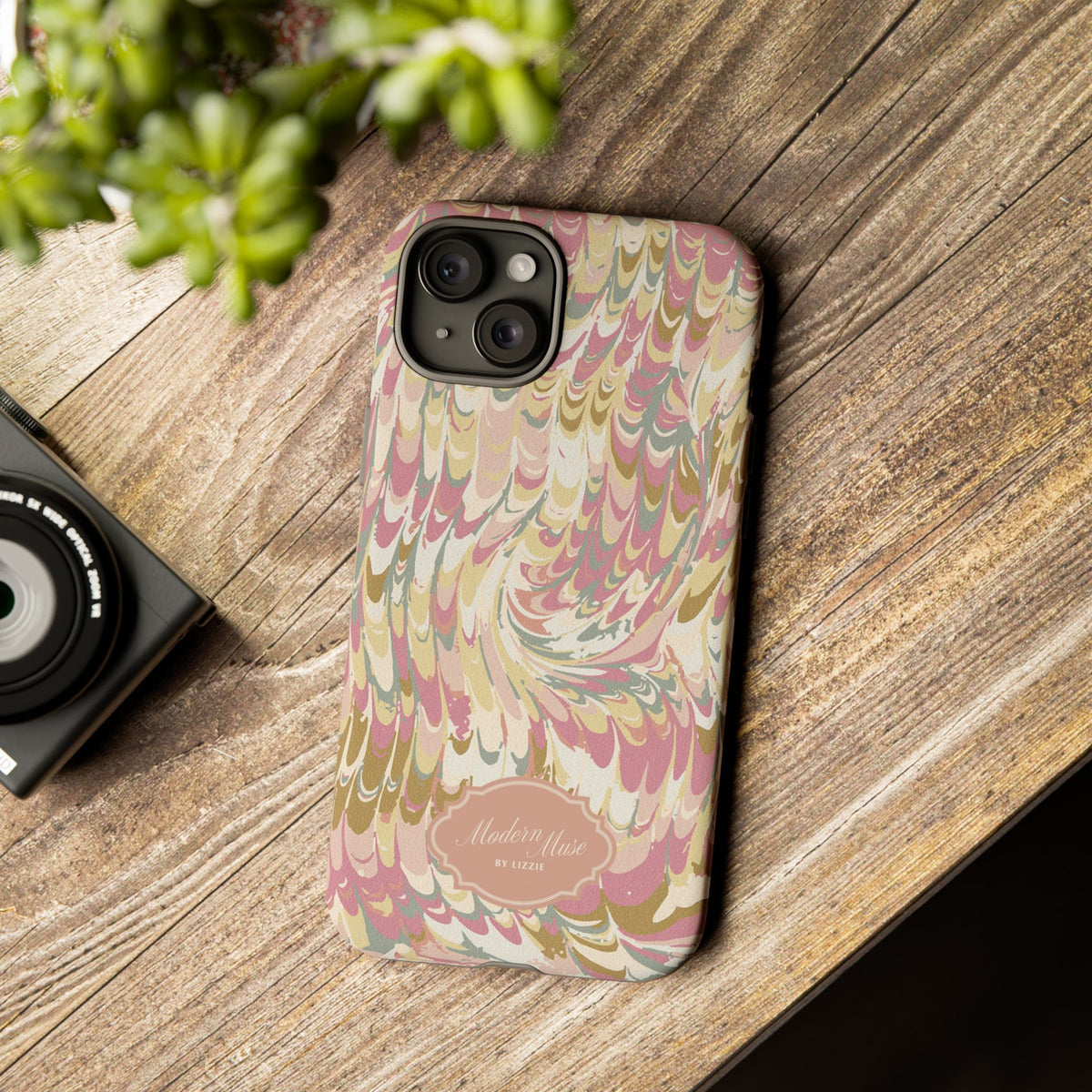Peachy Italian Marble Phone Case