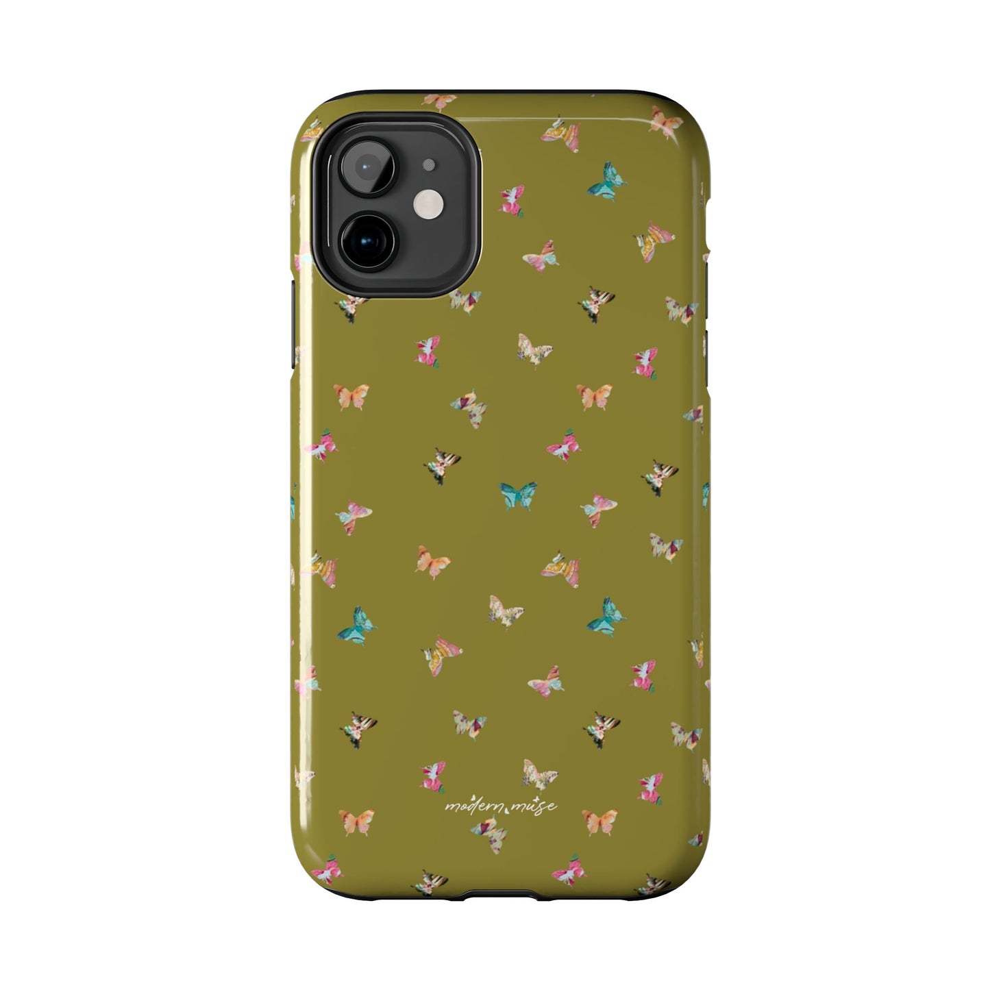 Mini Butterflies Chartreuse Phone Case