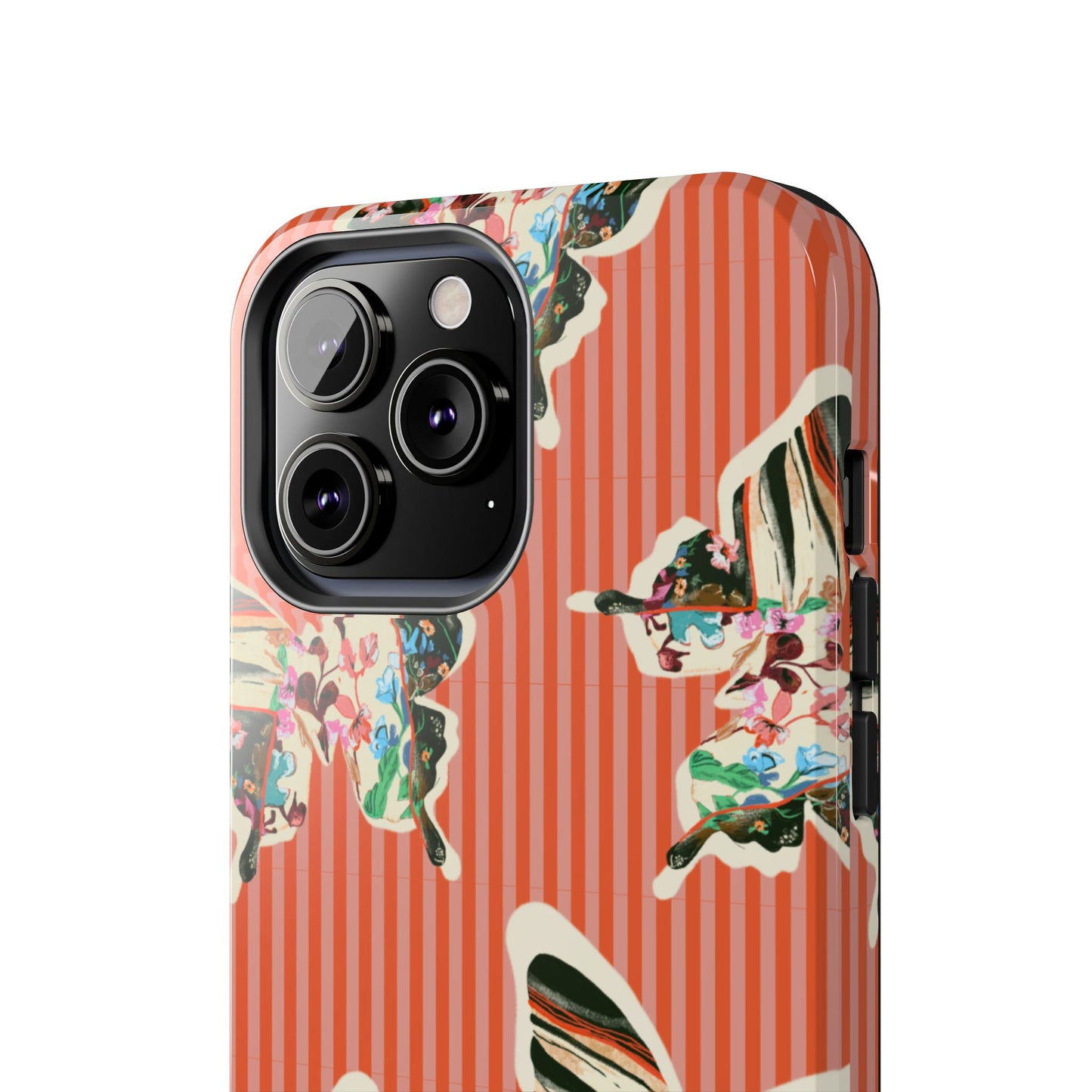 Red Stripe Butterfly Phone Case