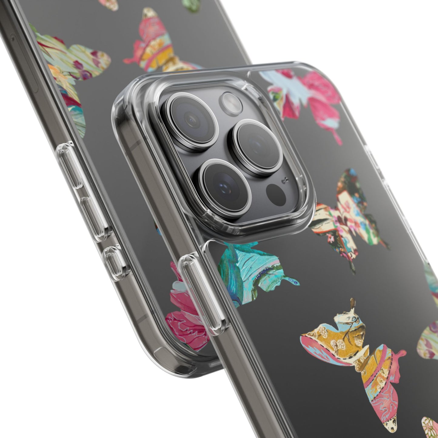 Clear Large Butterflies Phone Case