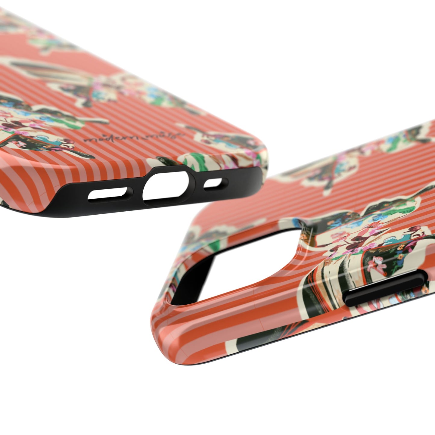 Red Stripe Butterfly Phone Case