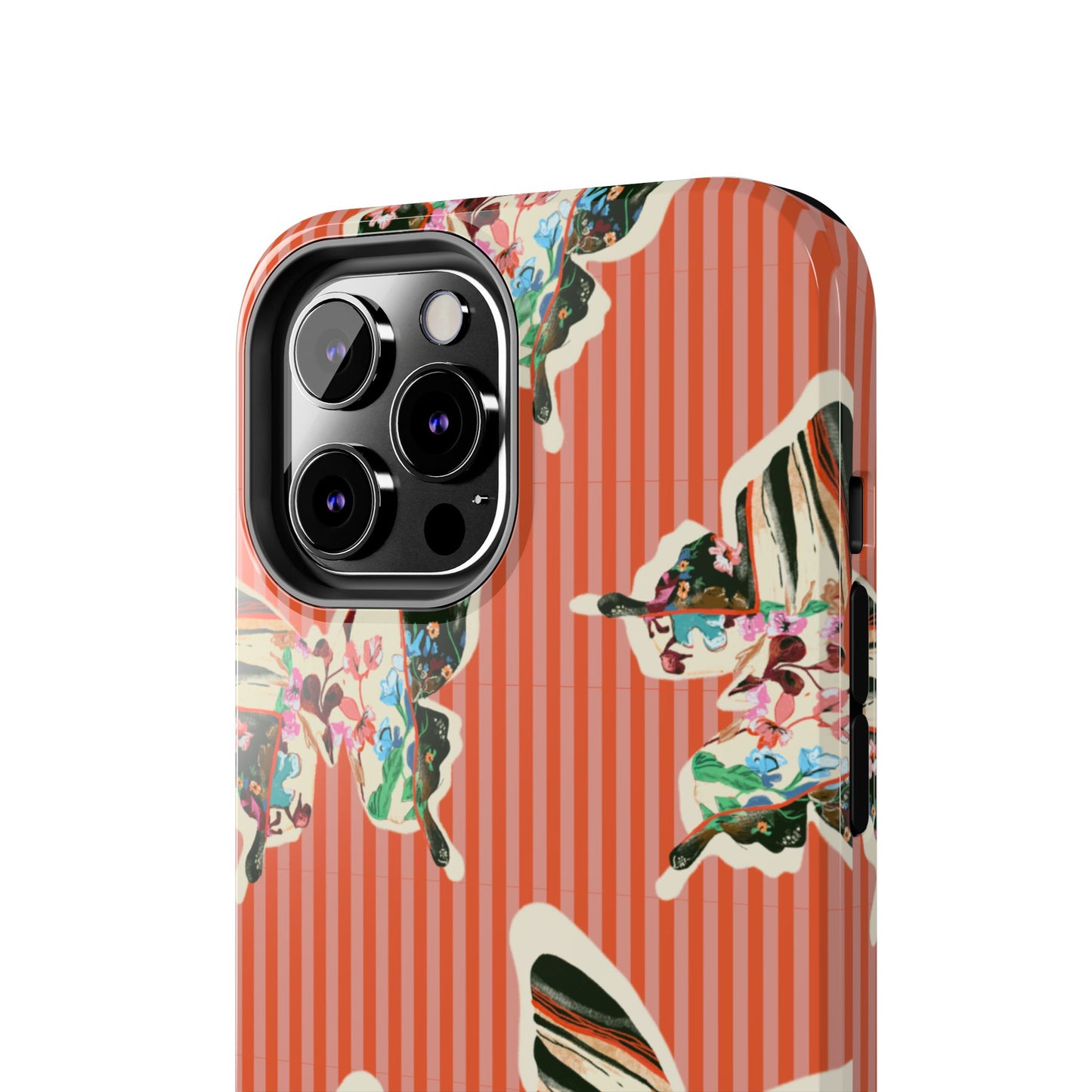 Red Stripe Butterfly Phone Case
