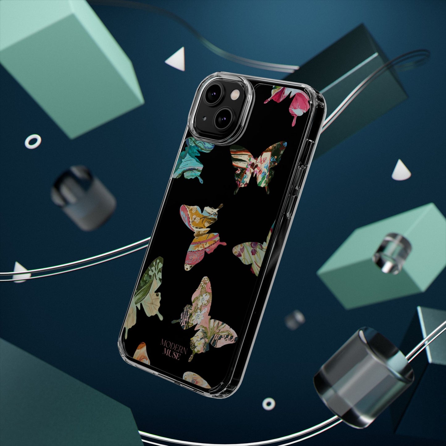 Clear Large Butterflies Phone Case