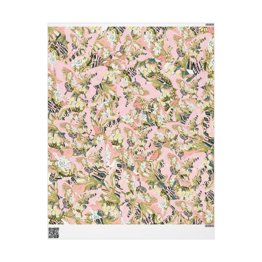 Light Pink Butterfly Gift Wrap