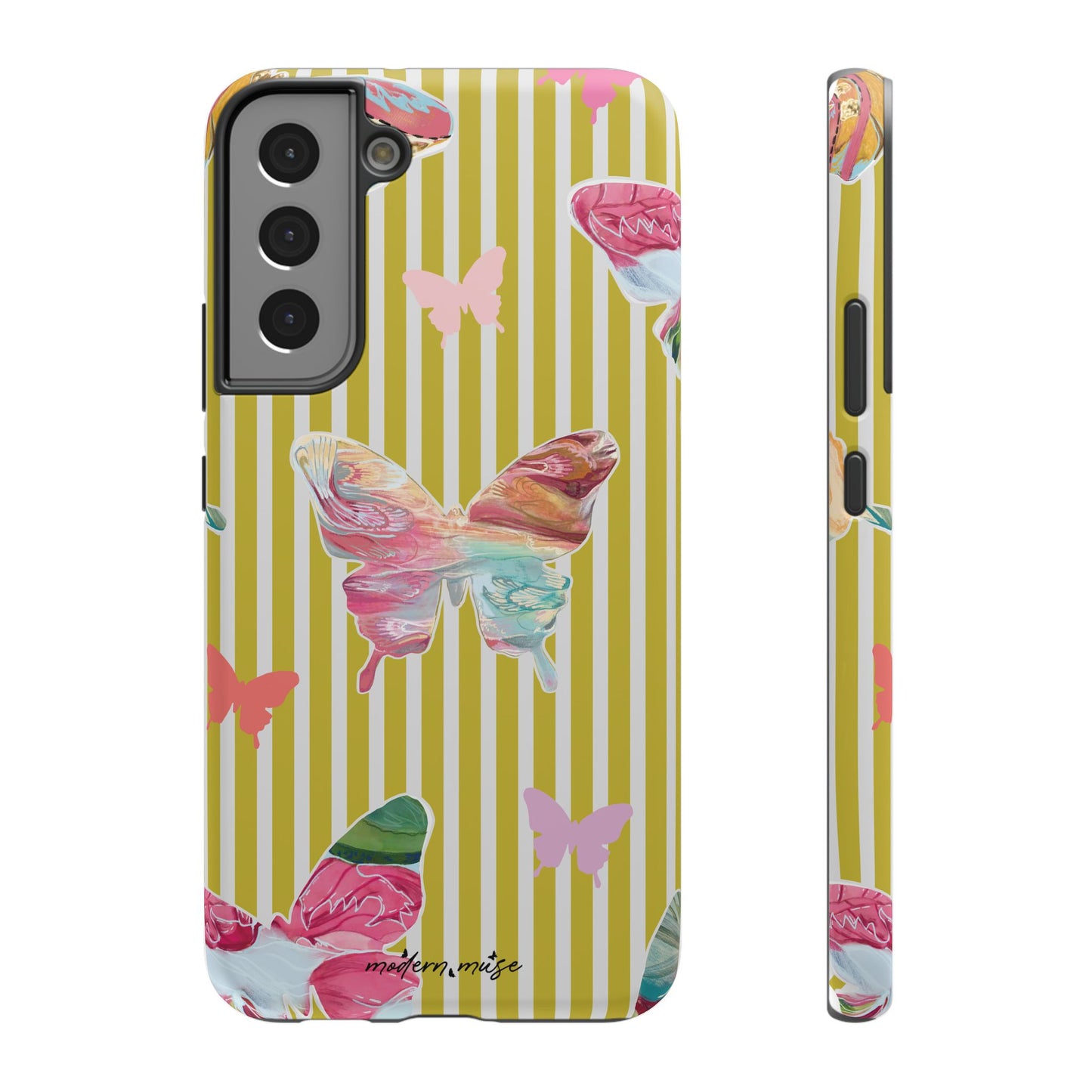 Stripe Butterfly Phone Case