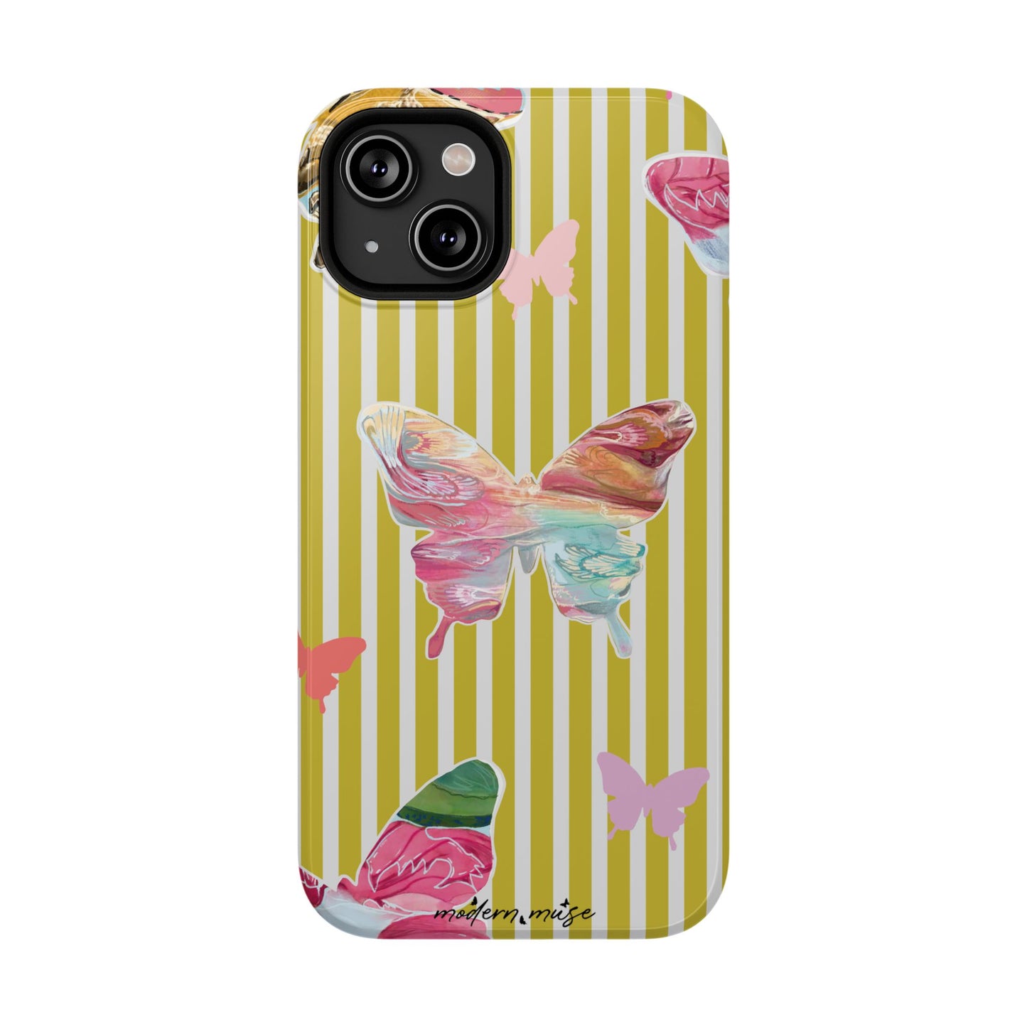 Stripe Butterfly Phone Case