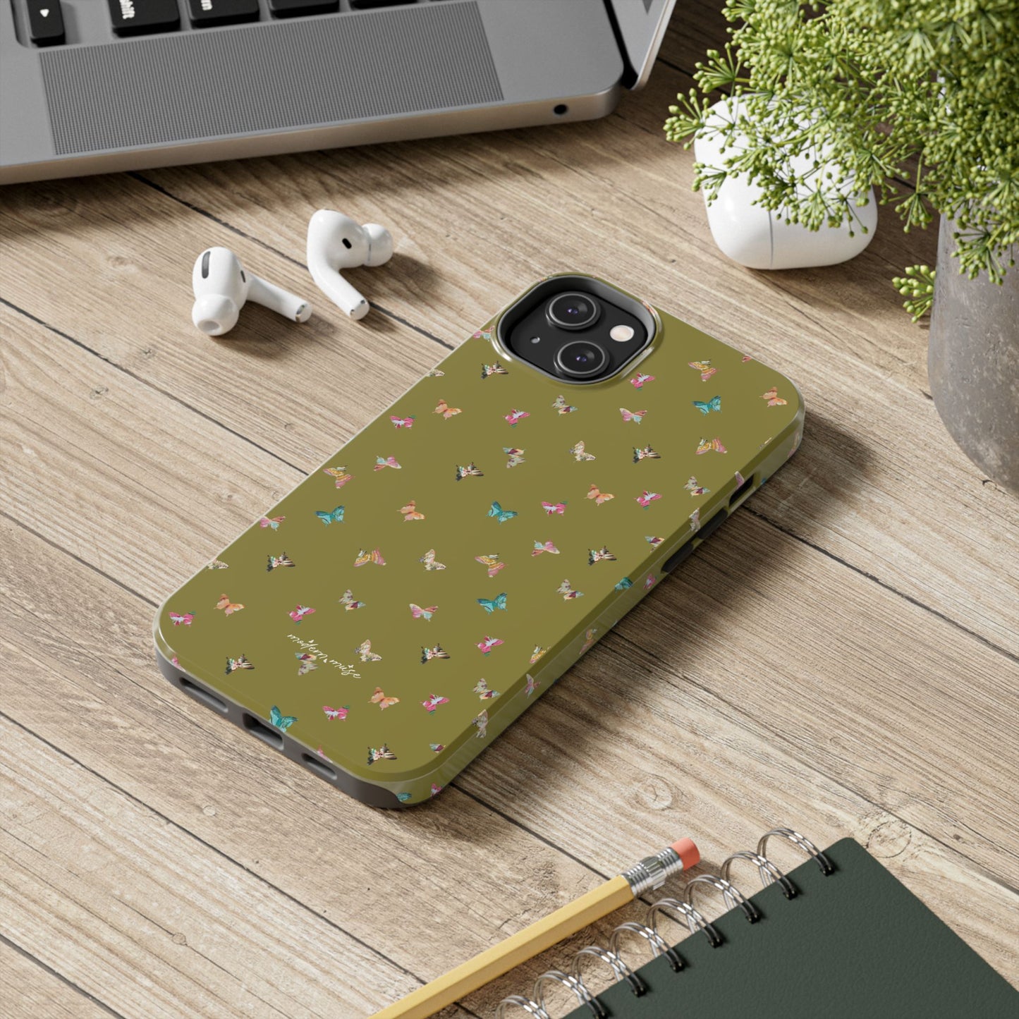 Mini Butterflies Chartreuse Phone Case