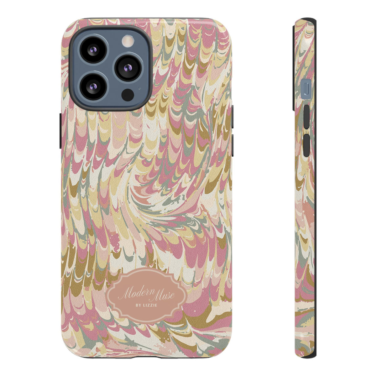 Peachy Italian Marble Phone Case