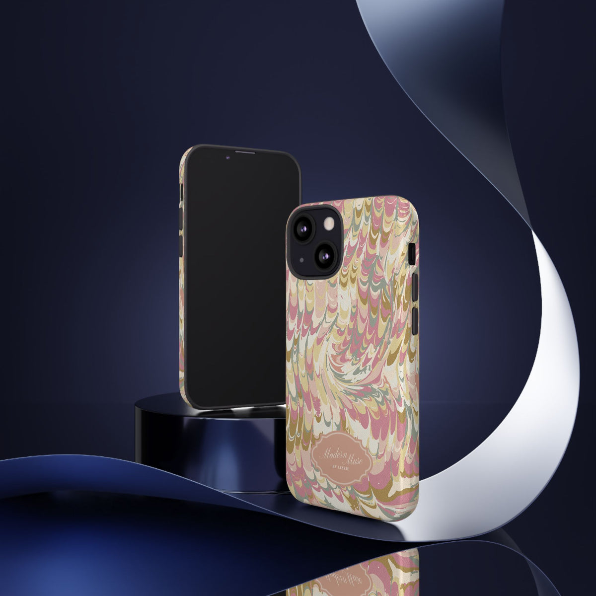 Peachy Italian Marble Phone Case
