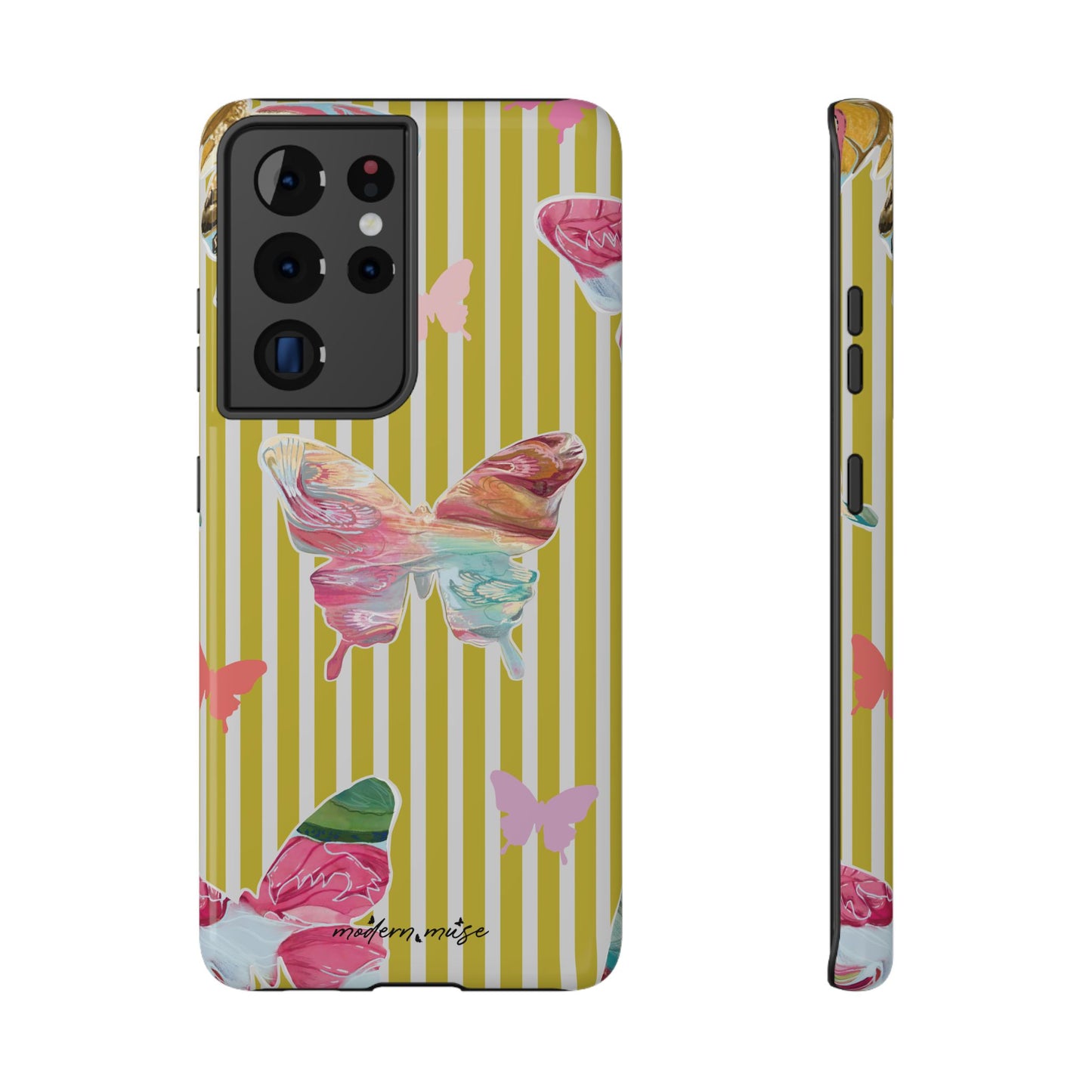 Stripe Butterfly Phone Case