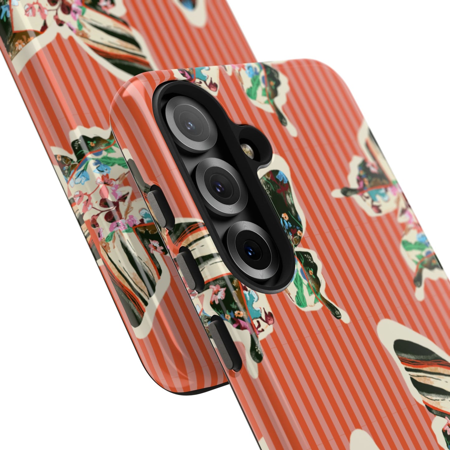 Red Stripe Butterfly Phone Case