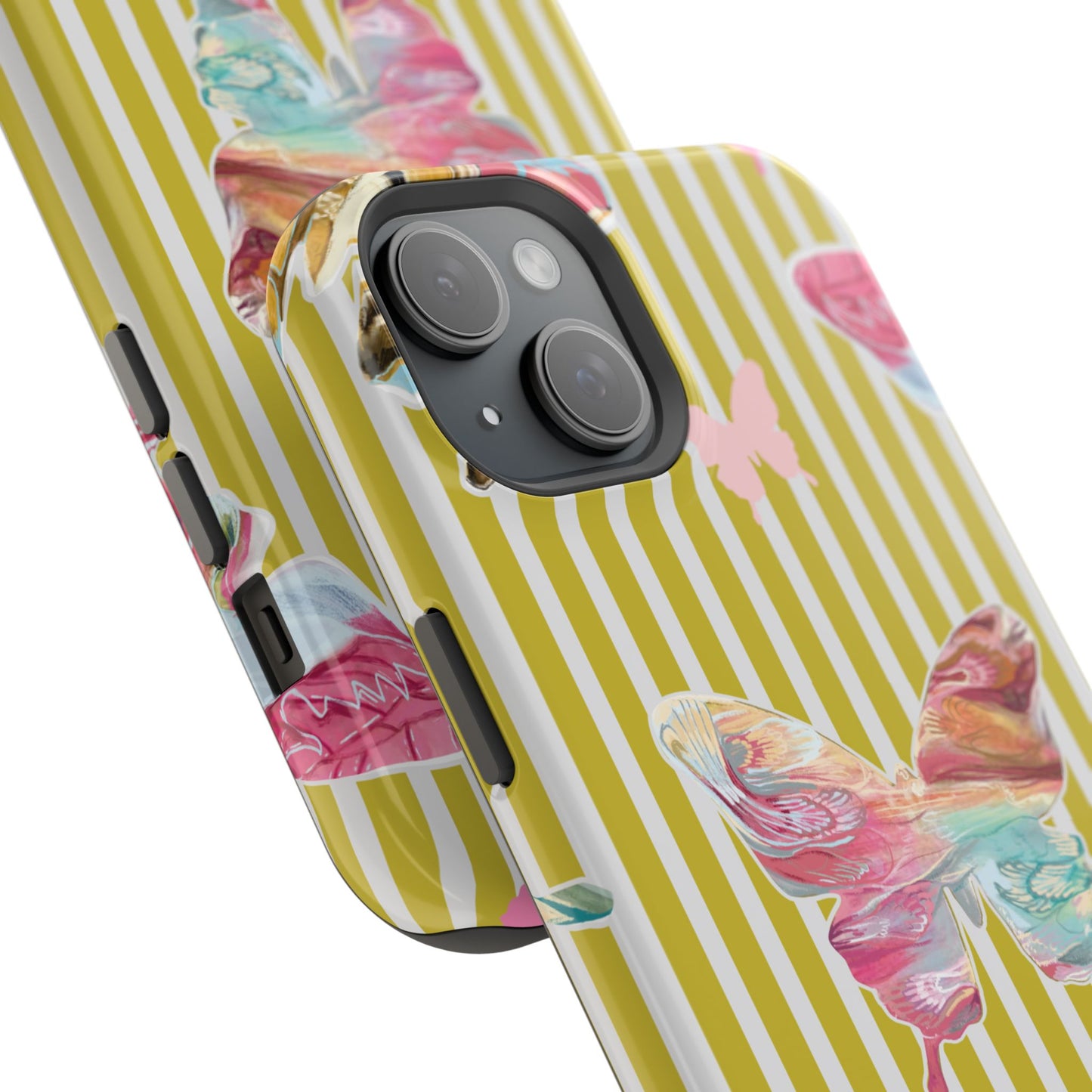 Stripe Butterfly Phone Case