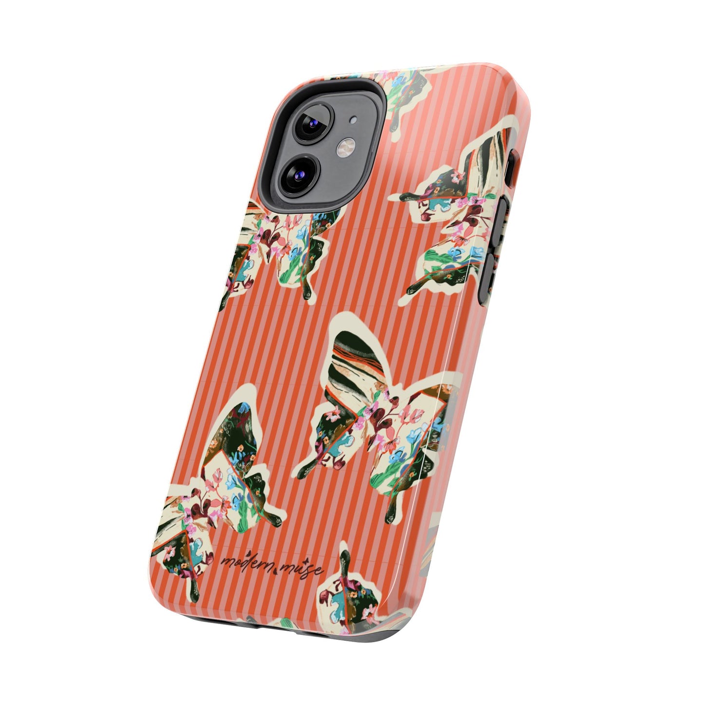 Red Stripe Butterfly Phone Case