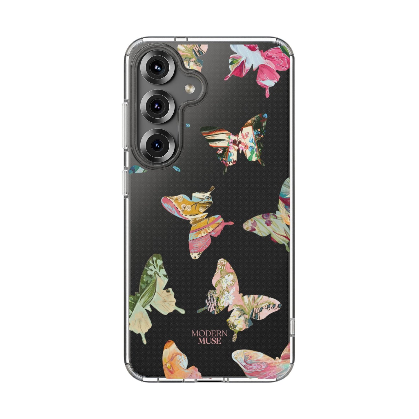 Clear Large Butterflies Phone Case