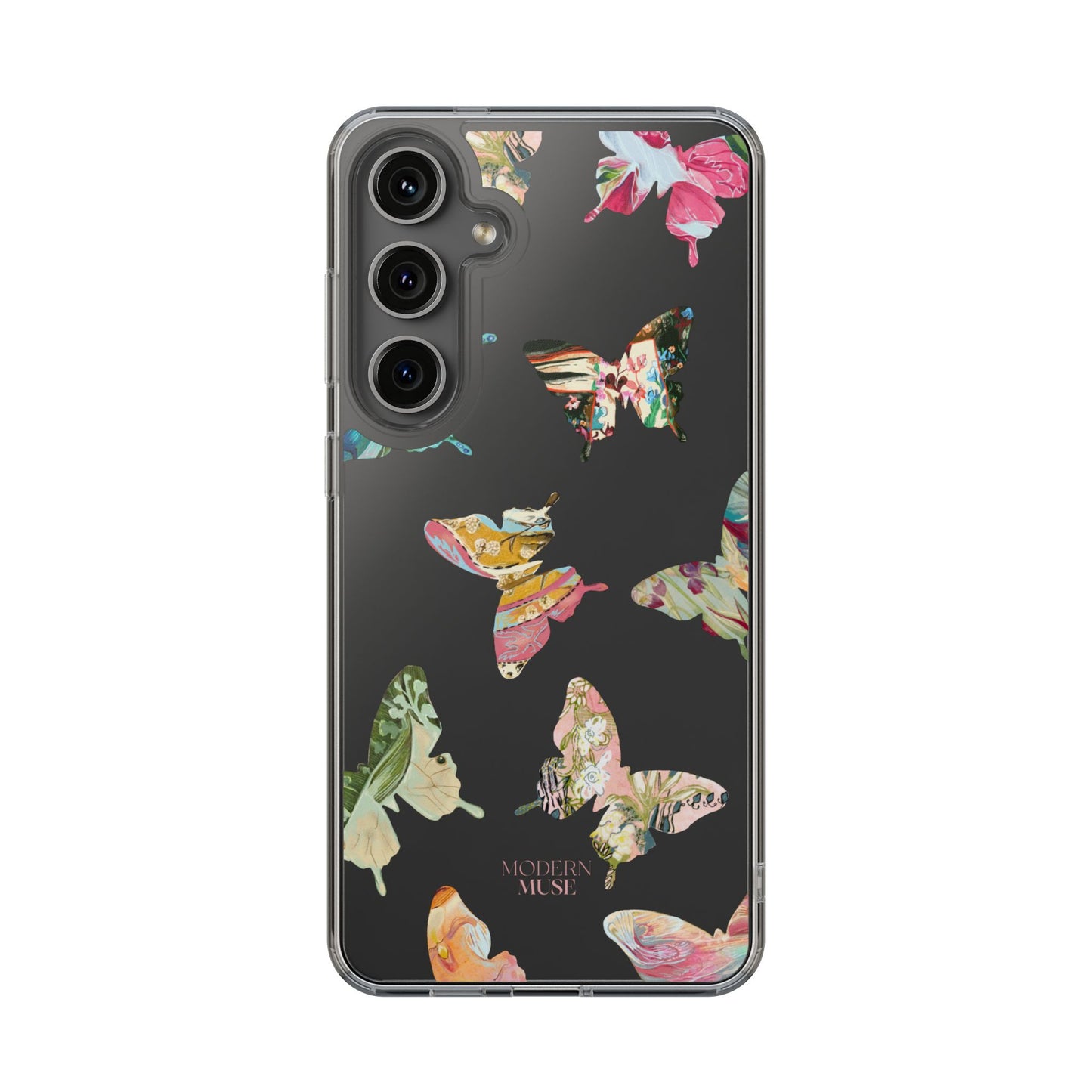 Clear Large Butterflies Phone Case