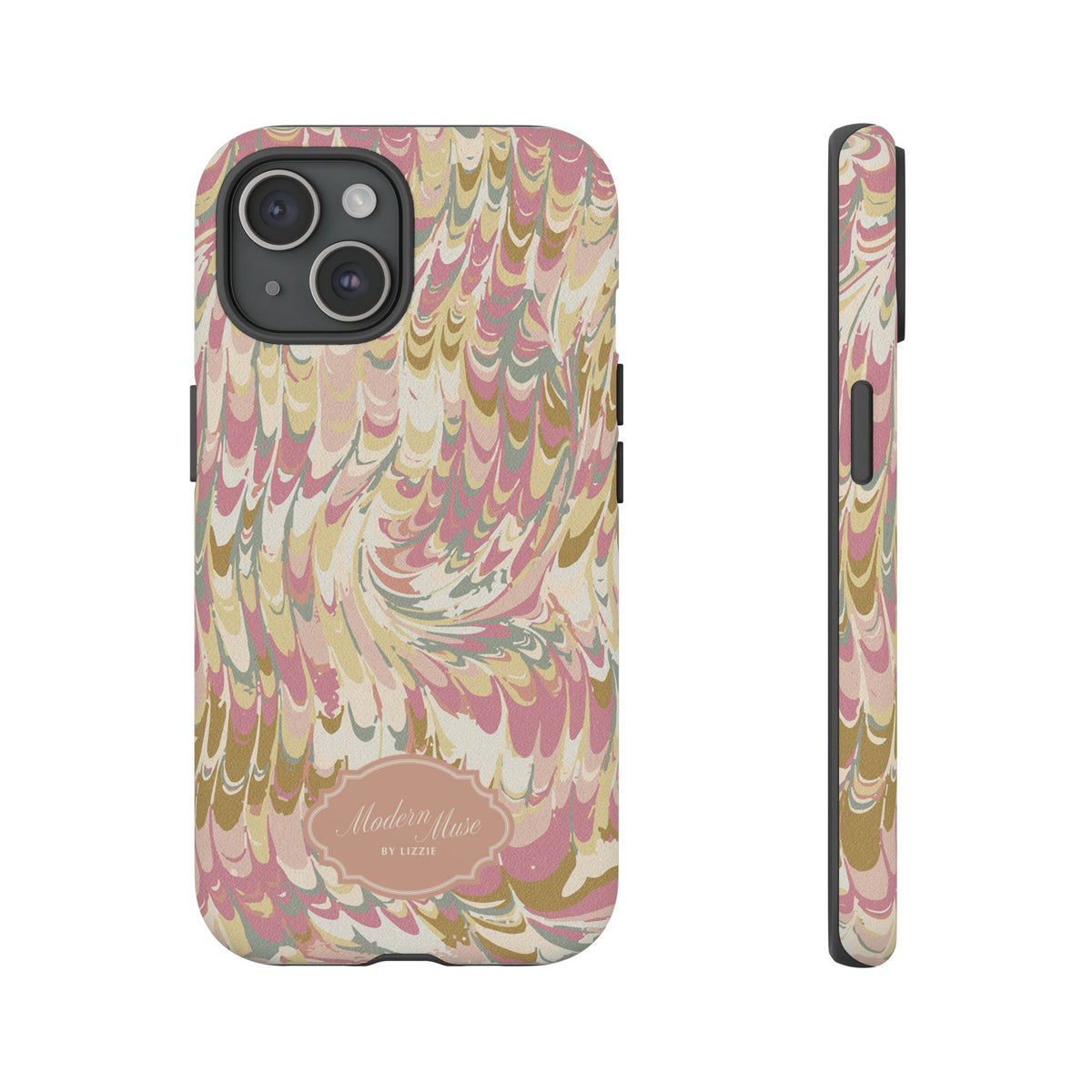 Peachy Italian Marble Phone Case