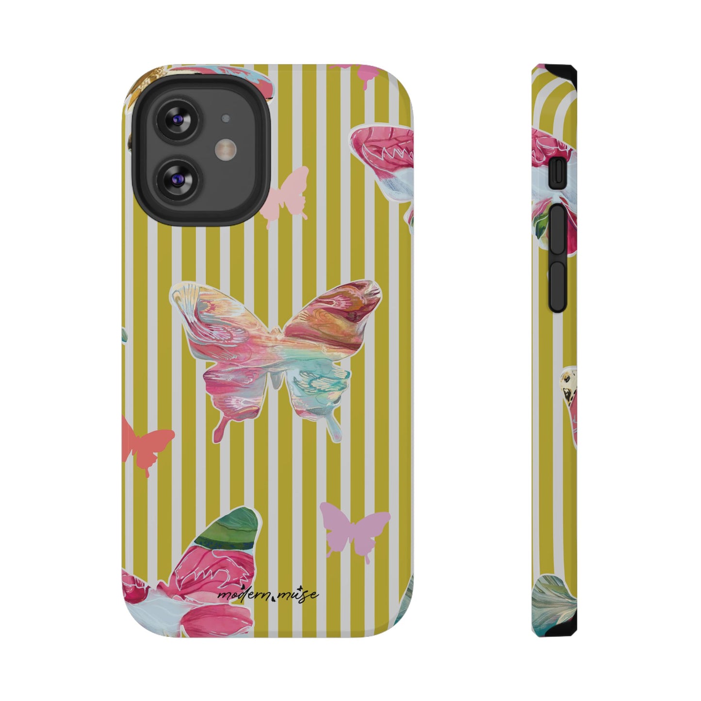 Stripe Butterfly Phone Case