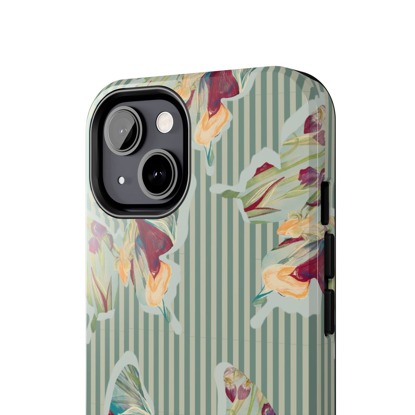 Blue Stripe Butterfly Phone Case