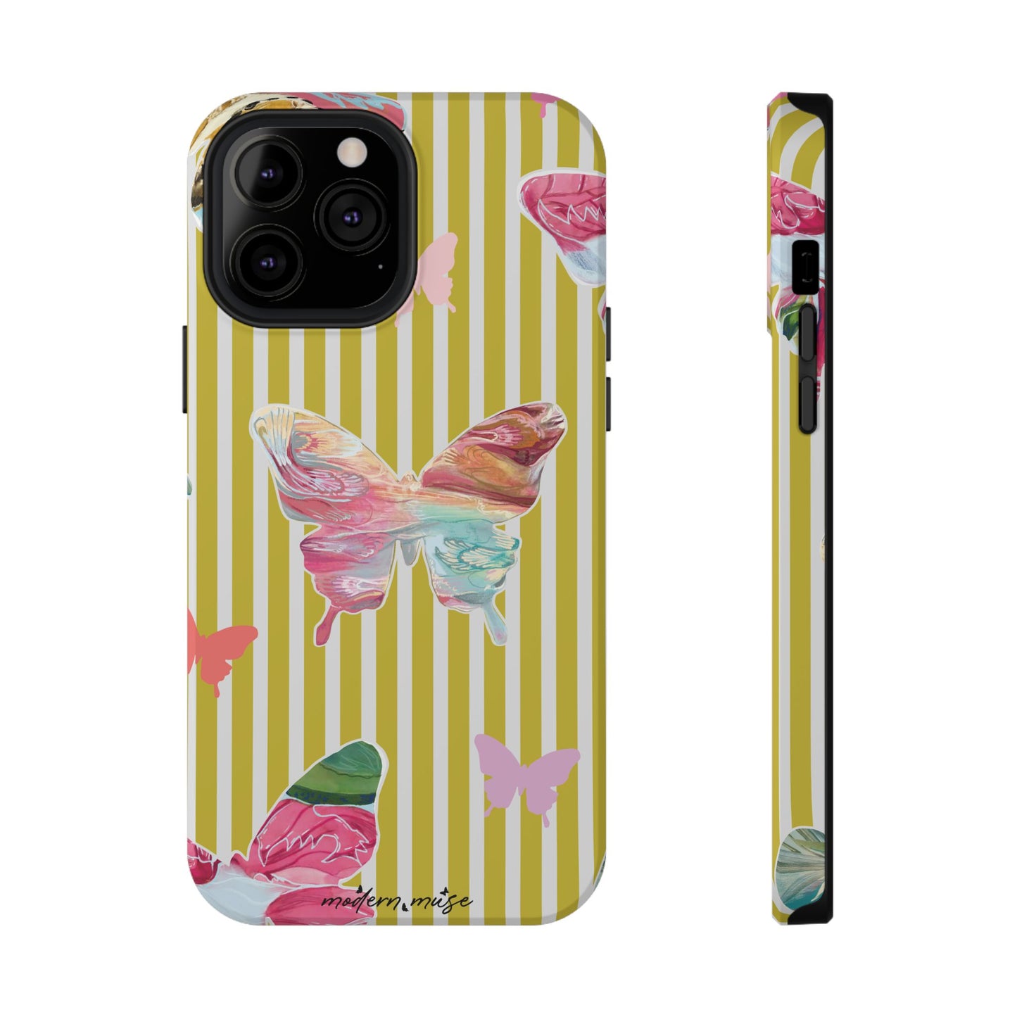 Stripe Butterfly Phone Case