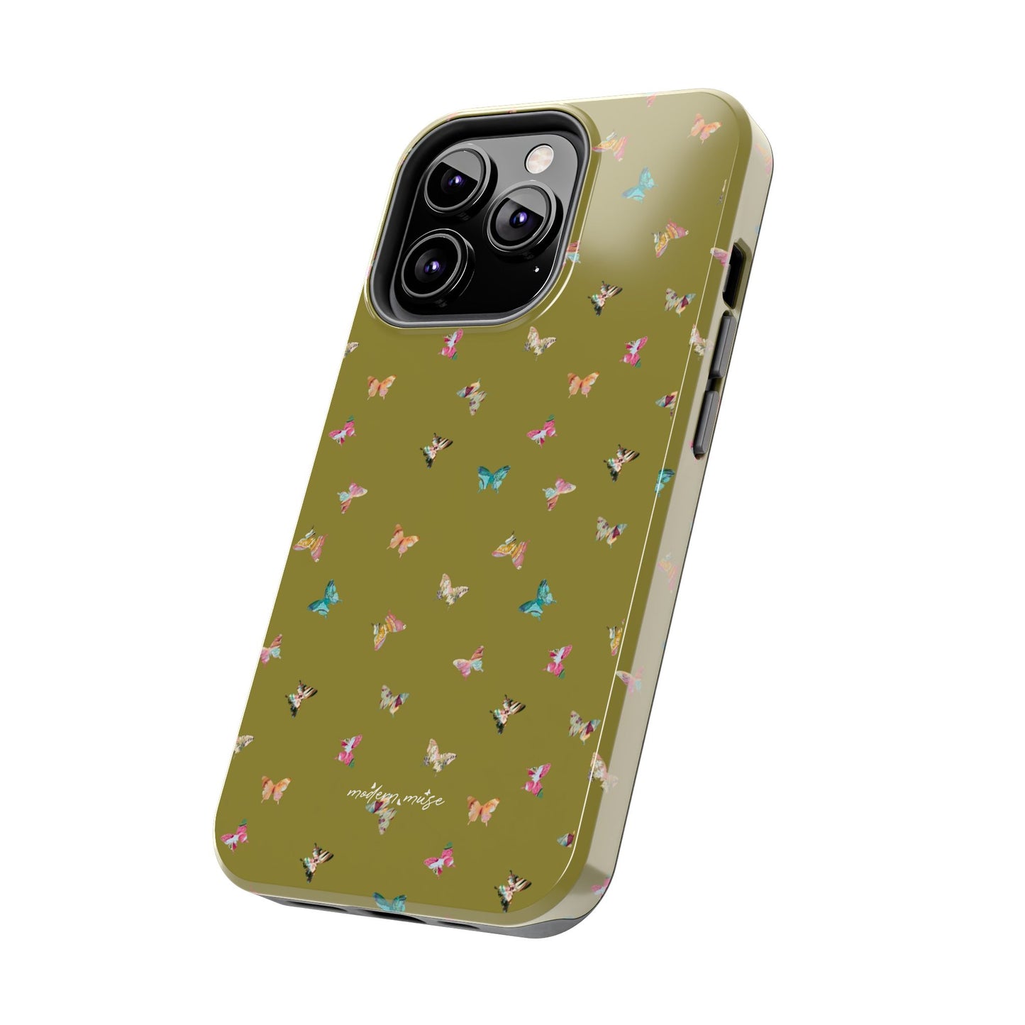 Mini Butterflies Chartreuse Phone Case