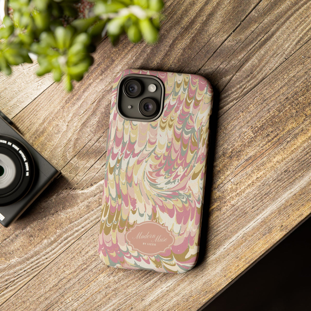 Peachy Italian Marble Phone Case