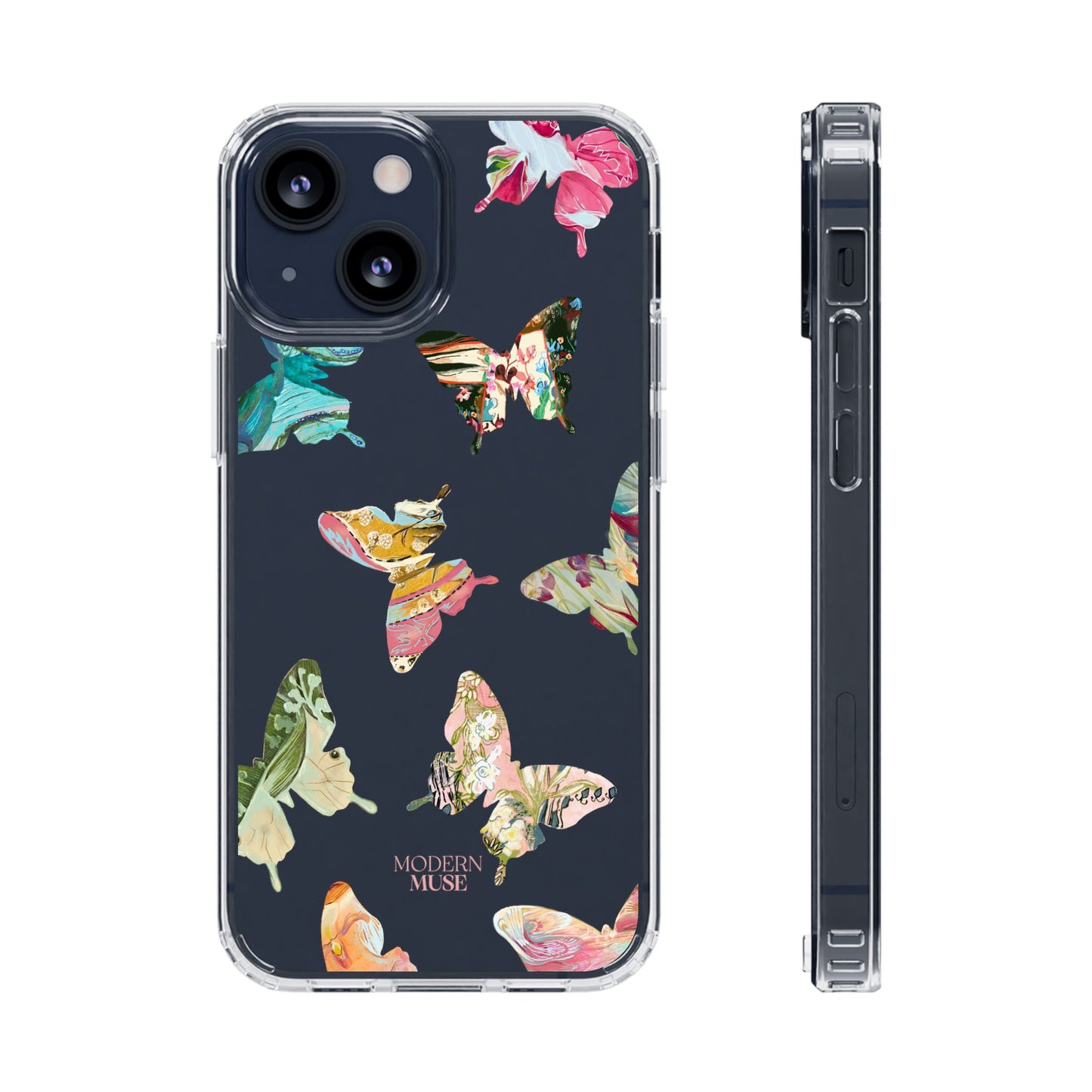 Clear Large Butterflies Phone Case