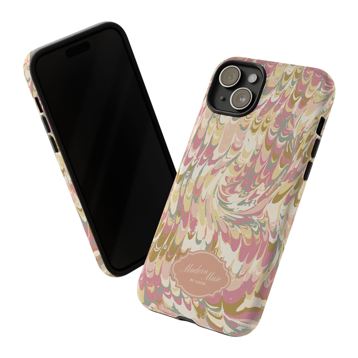Peachy Italian Marble Phone Case