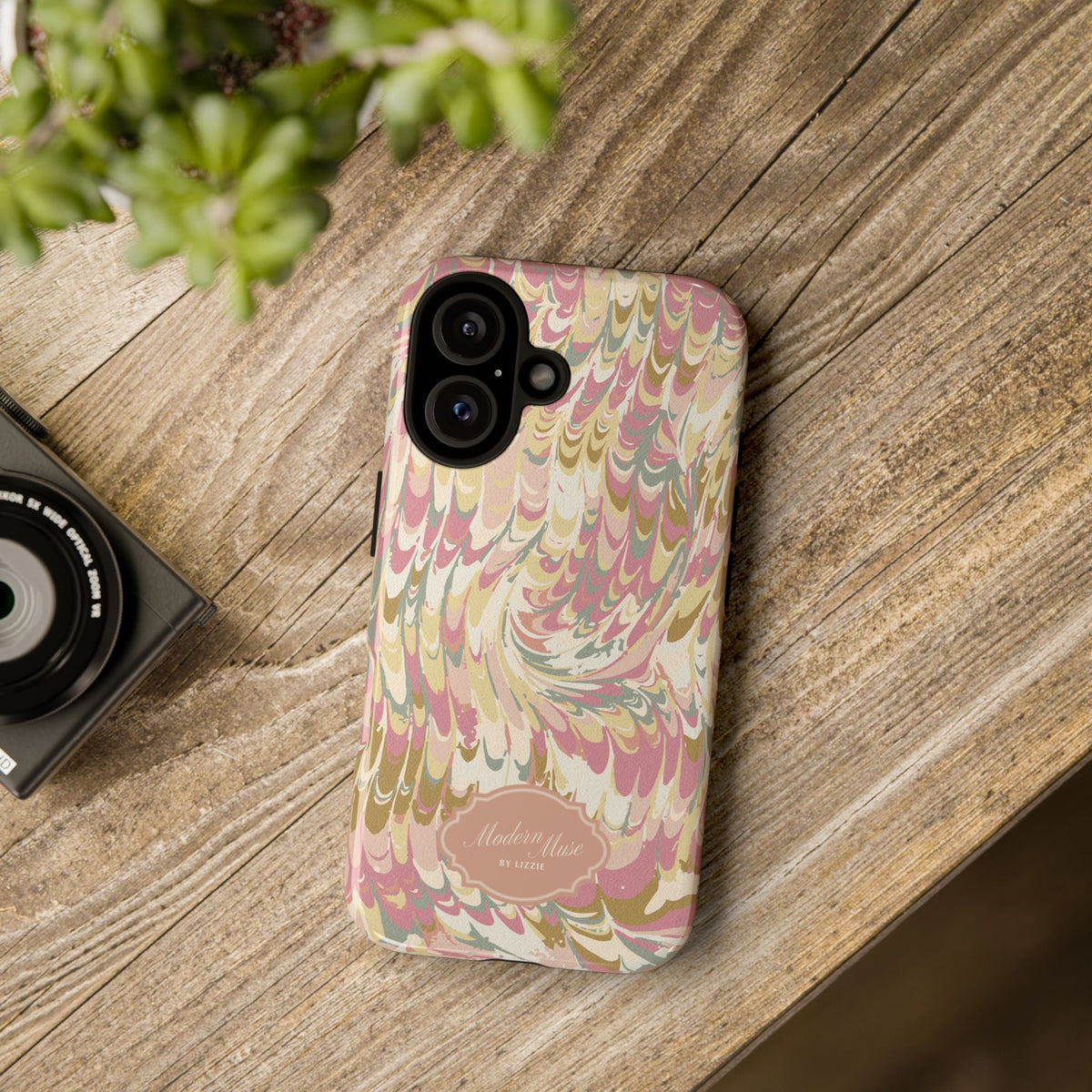 Peachy Italian Marble Phone Case