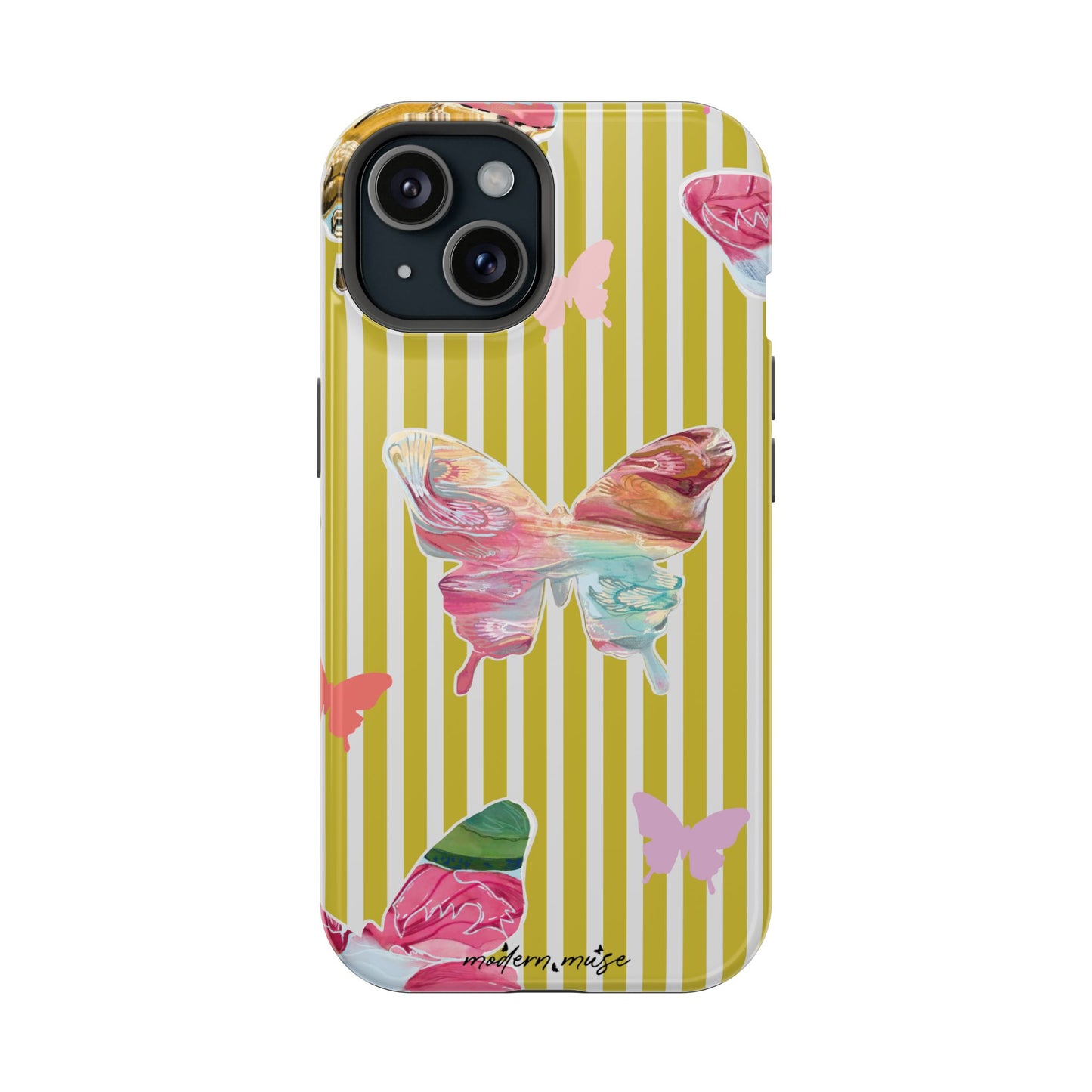 Stripe Butterfly Phone Case