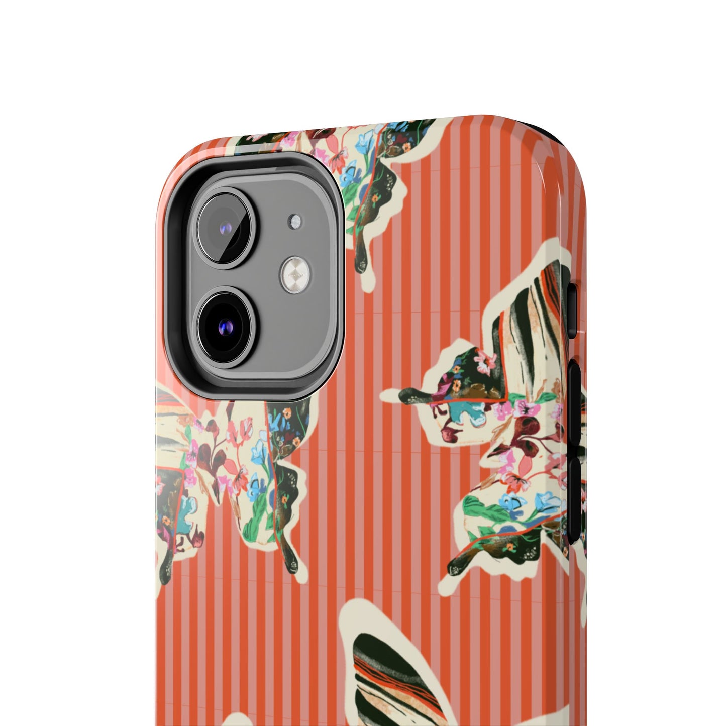 Red Stripe Butterfly Phone Case