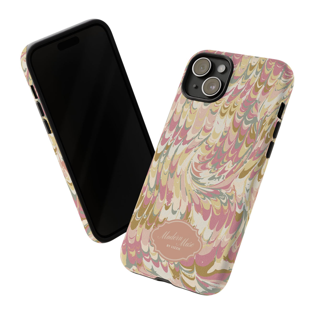 Peachy Italian Marble Phone Case