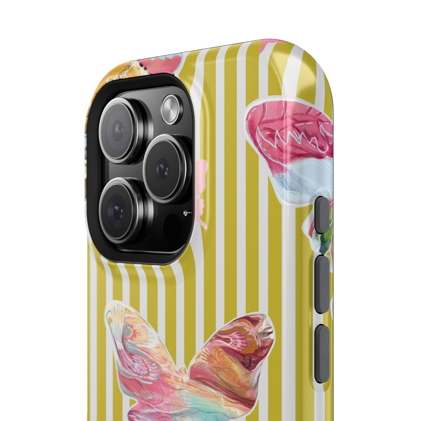 Stripe Butterfly Phone Case