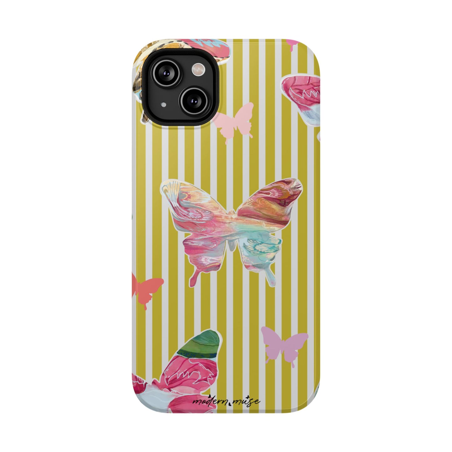 Stripe Butterfly Phone Case