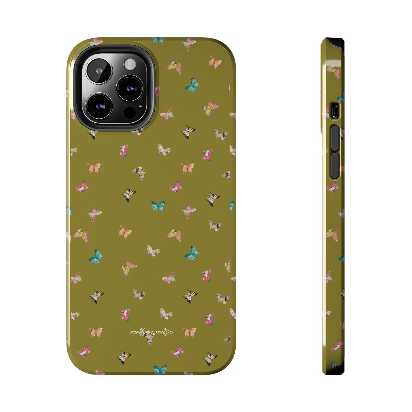 Mini Butterflies Chartreuse Phone Case