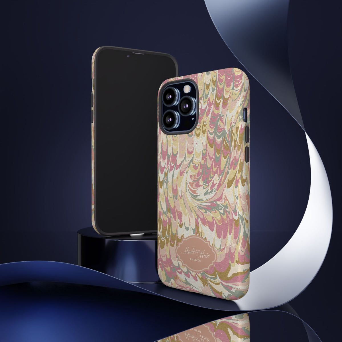 Peachy Italian Marble Phone Case