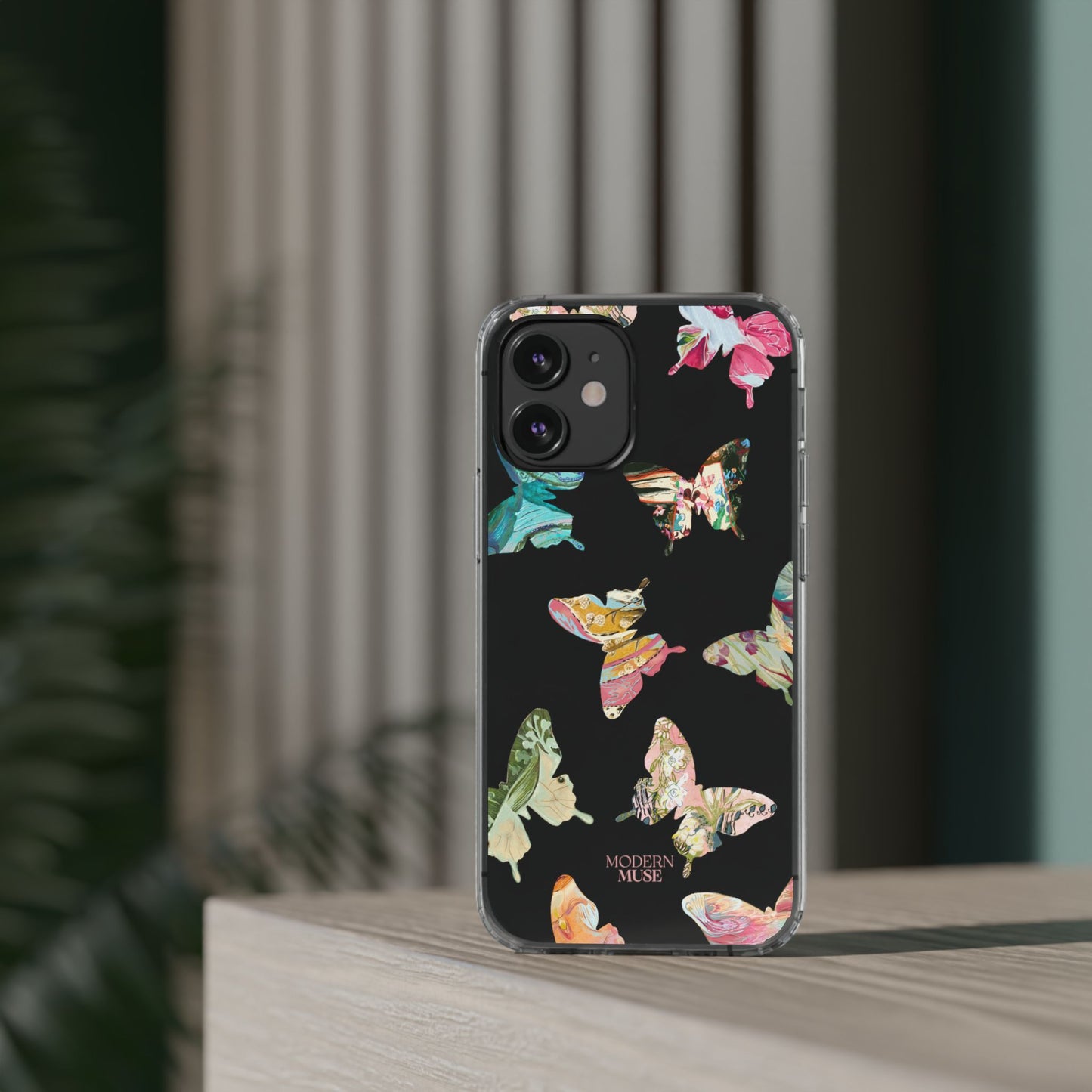 Clear Large Butterflies Phone Case