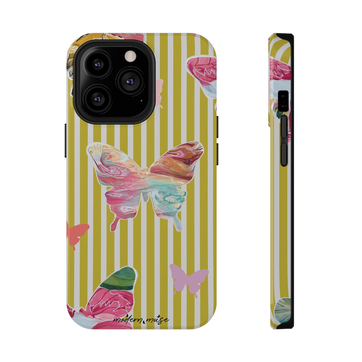 Stripe Butterfly Phone Case