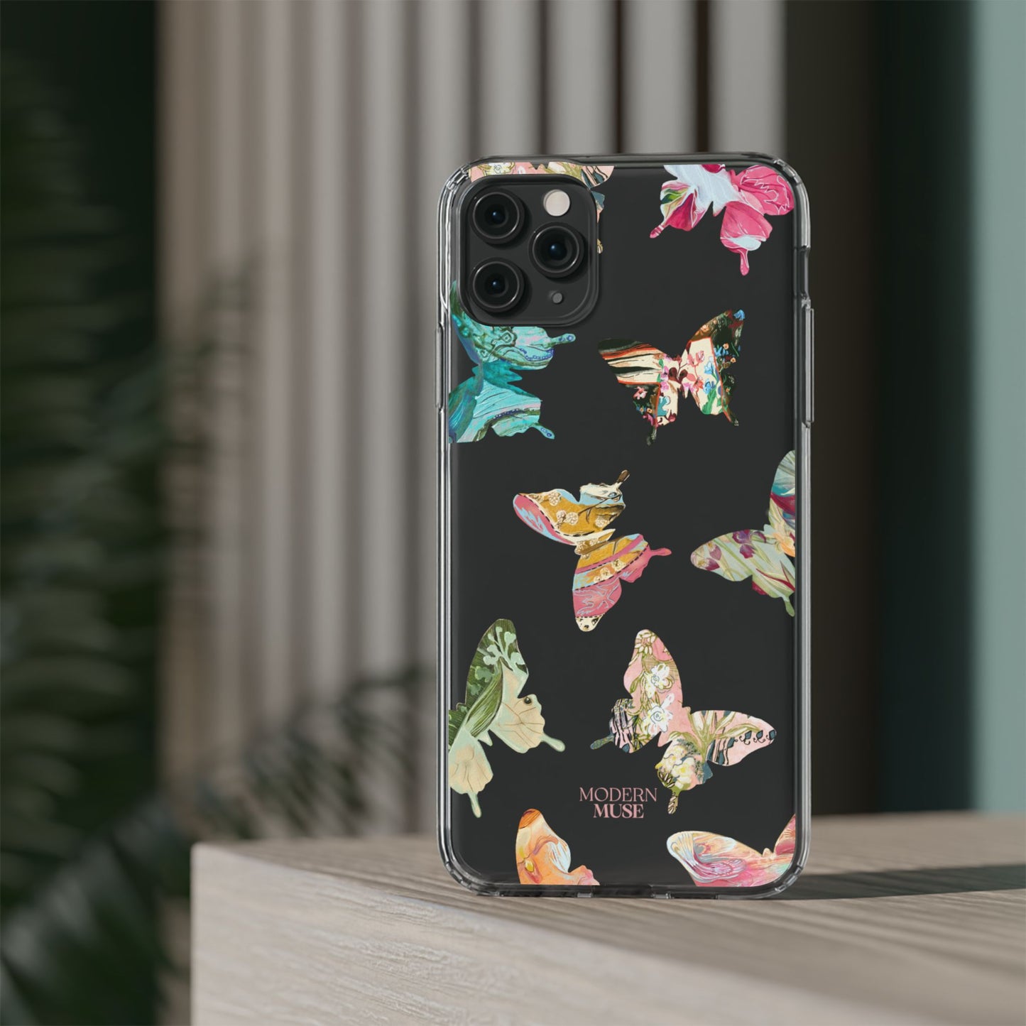Clear Large Butterflies Phone Case