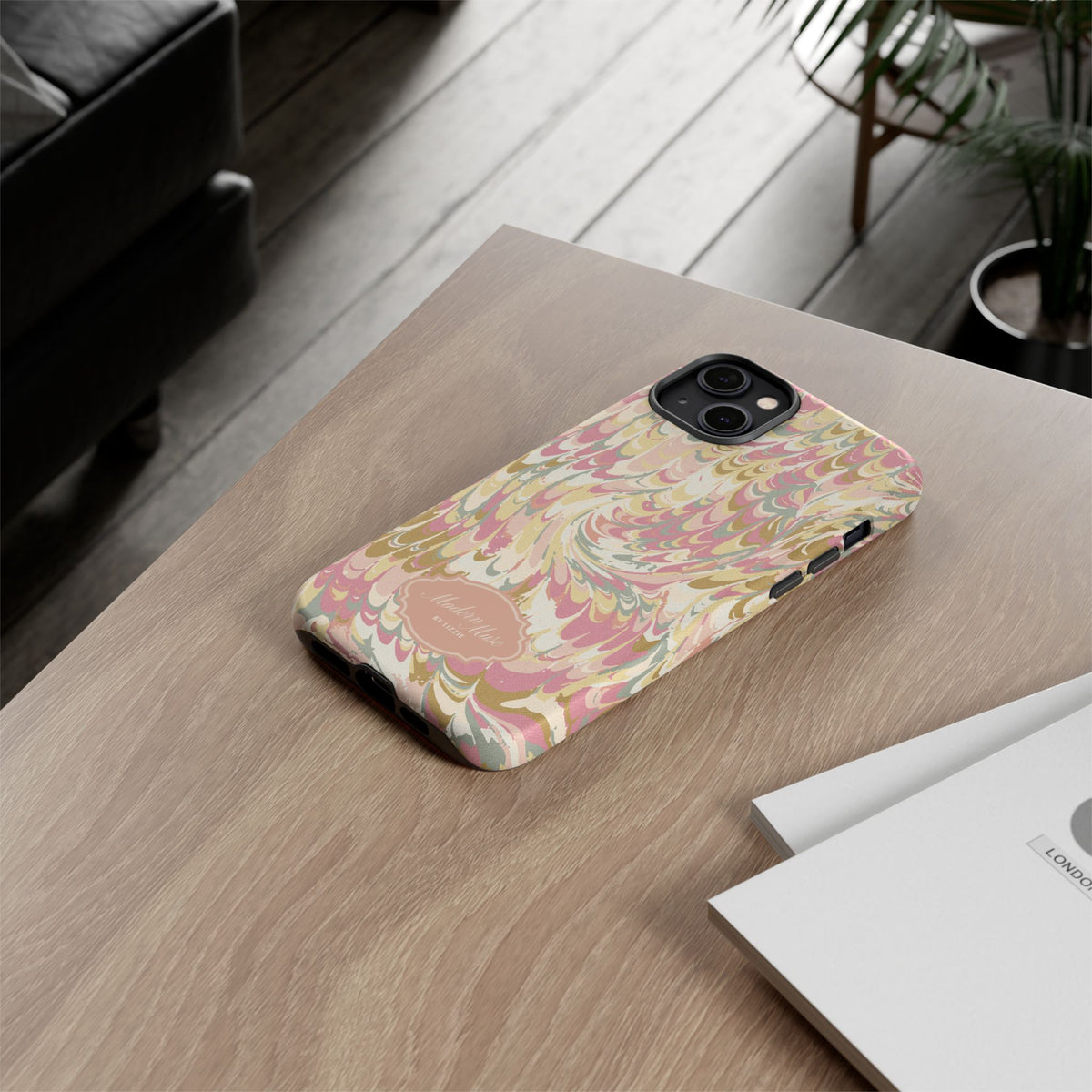 Peachy Italian Marble Phone Case