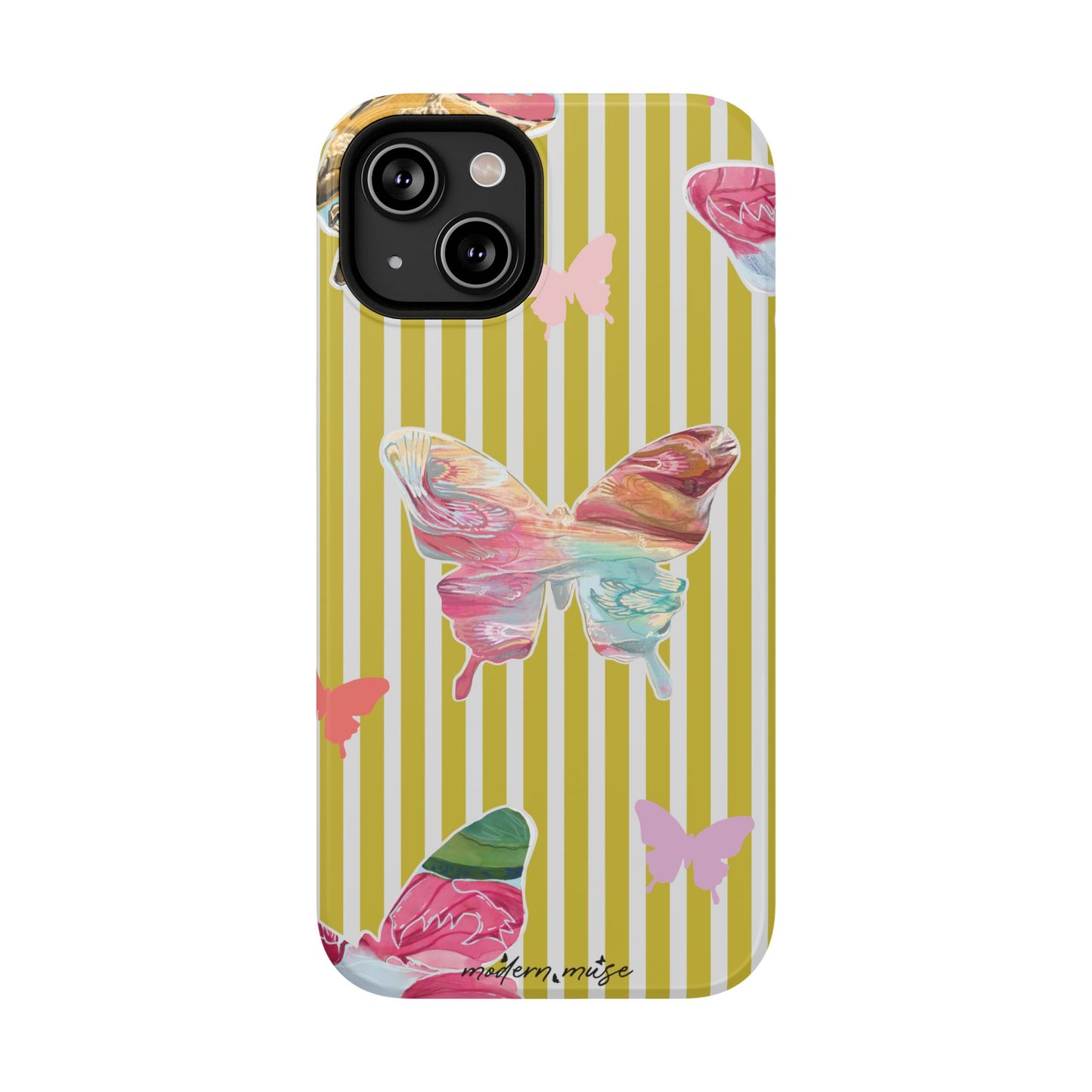 Stripe Butterfly Phone Case