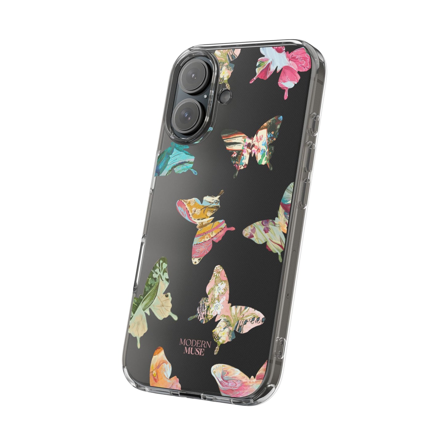 Clear Large Butterflies Phone Case