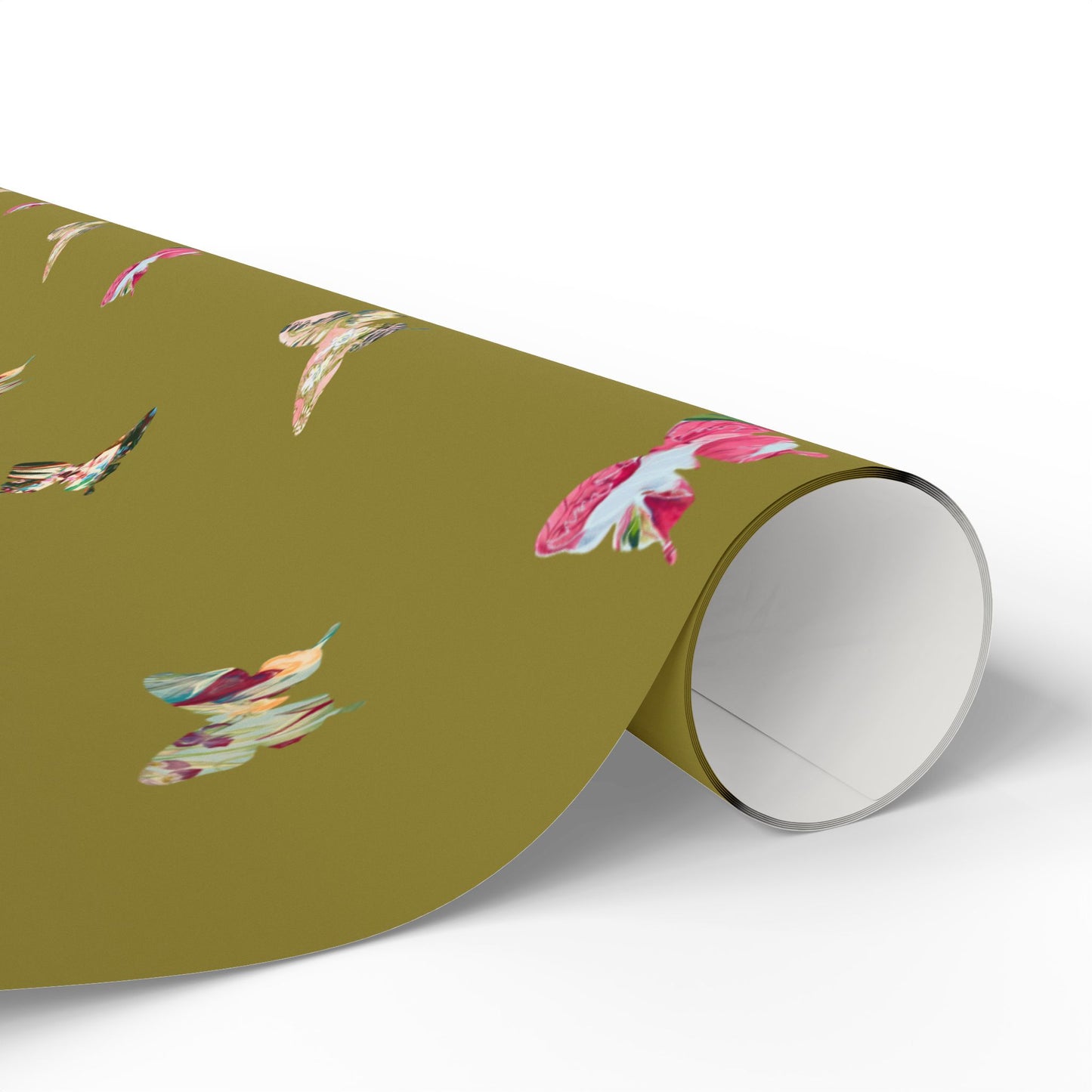 Chartreuse Butterfly Gift Wrap