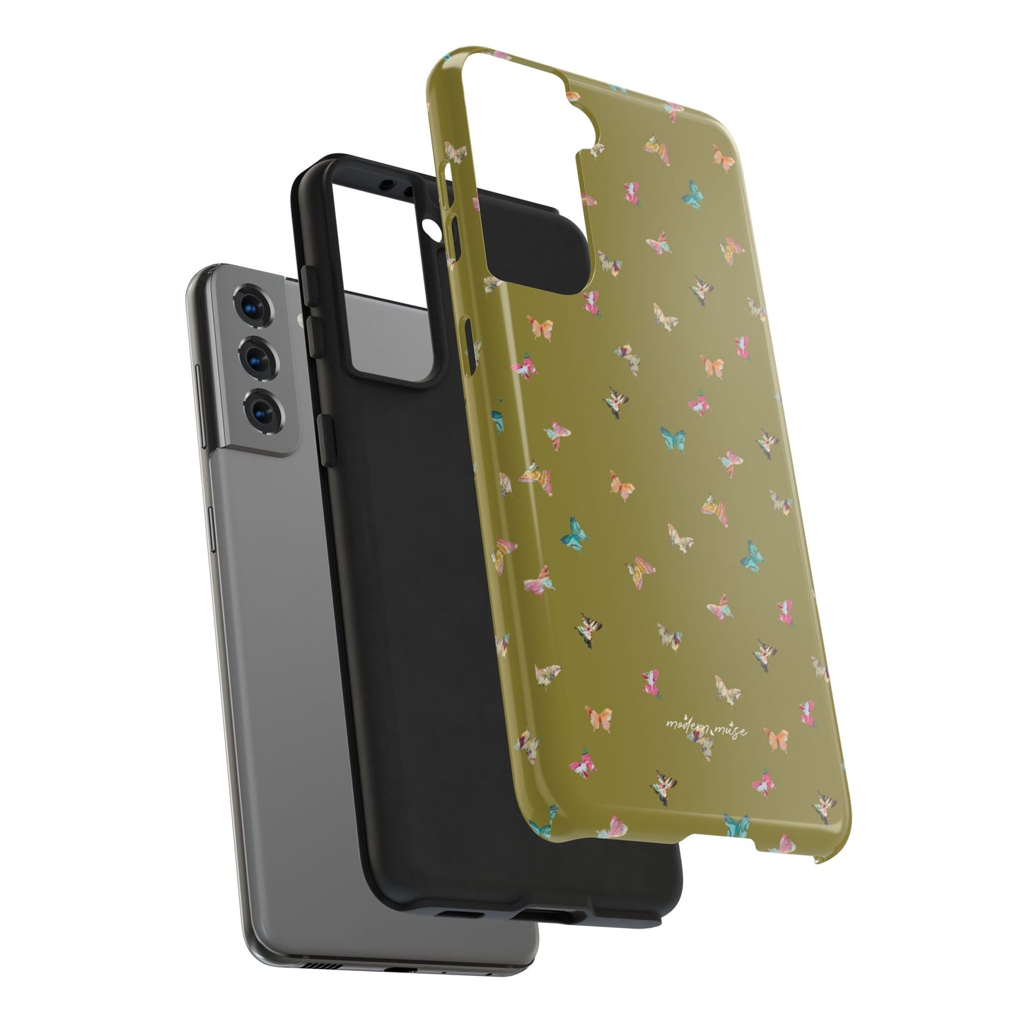 Mini Butterflies Chartreuse Phone Case
