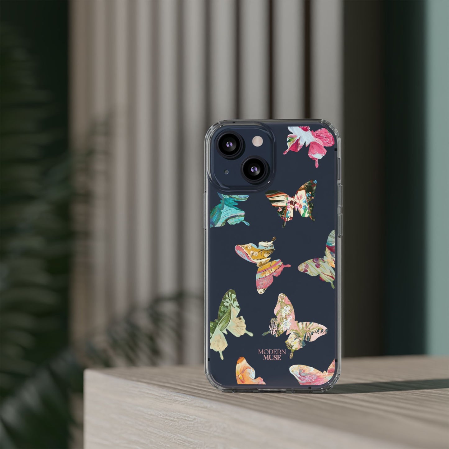 Clear Large Butterflies Phone Case