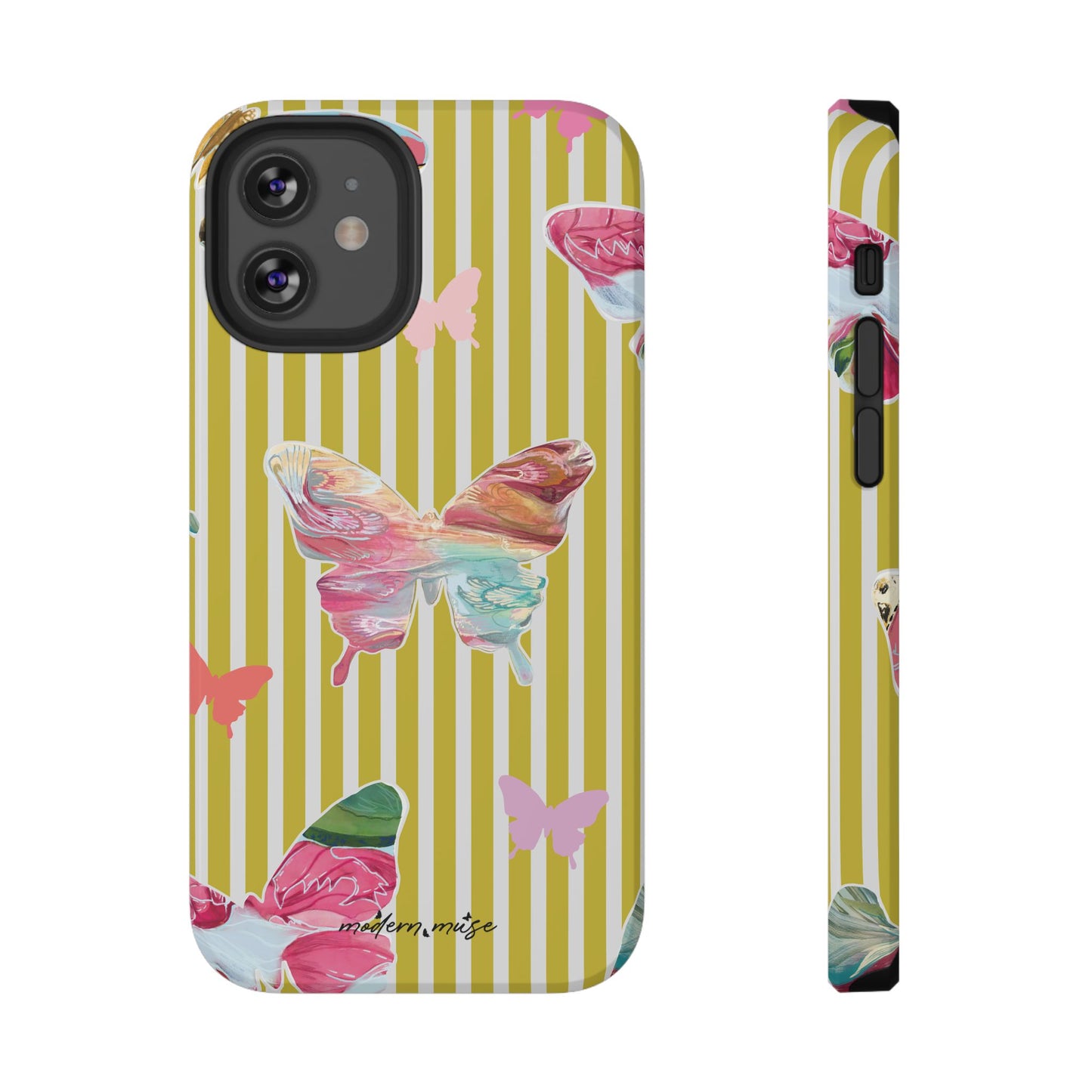 Stripe Butterfly Phone Case