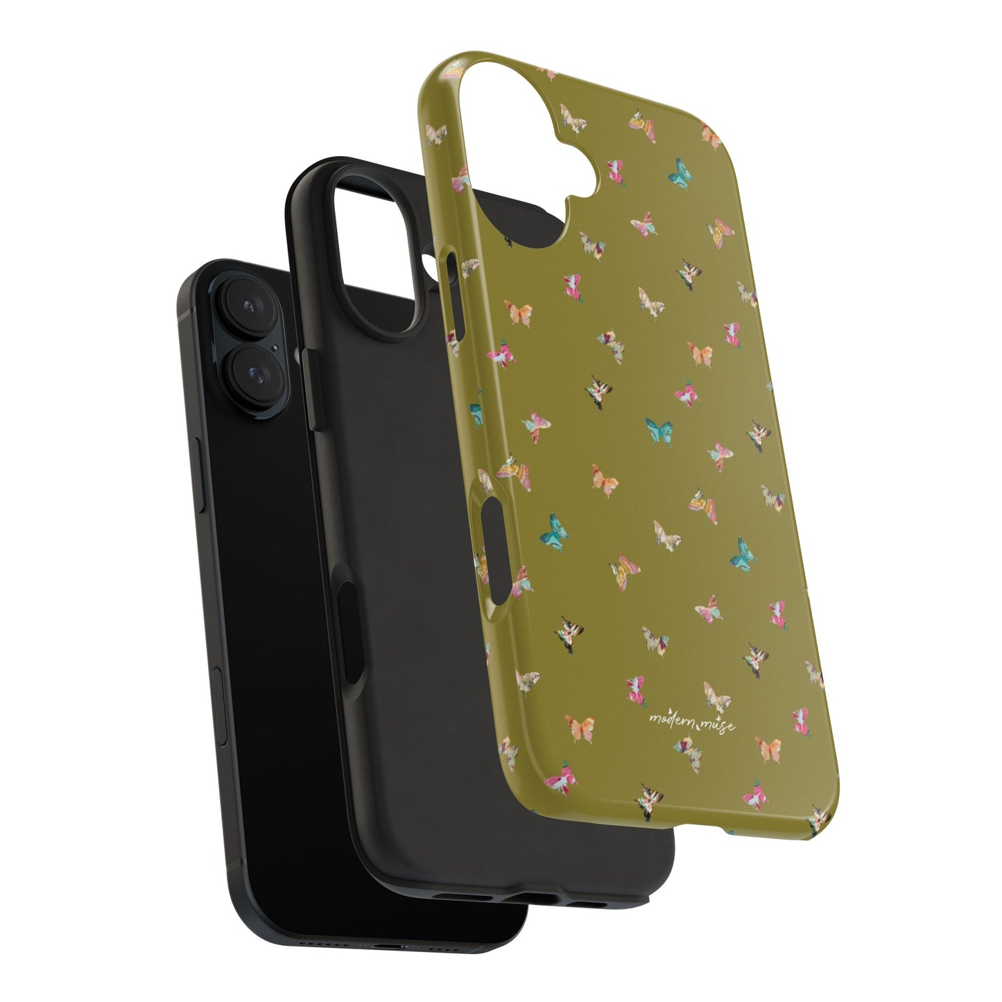 Mini Butterflies Chartreuse Phone Case