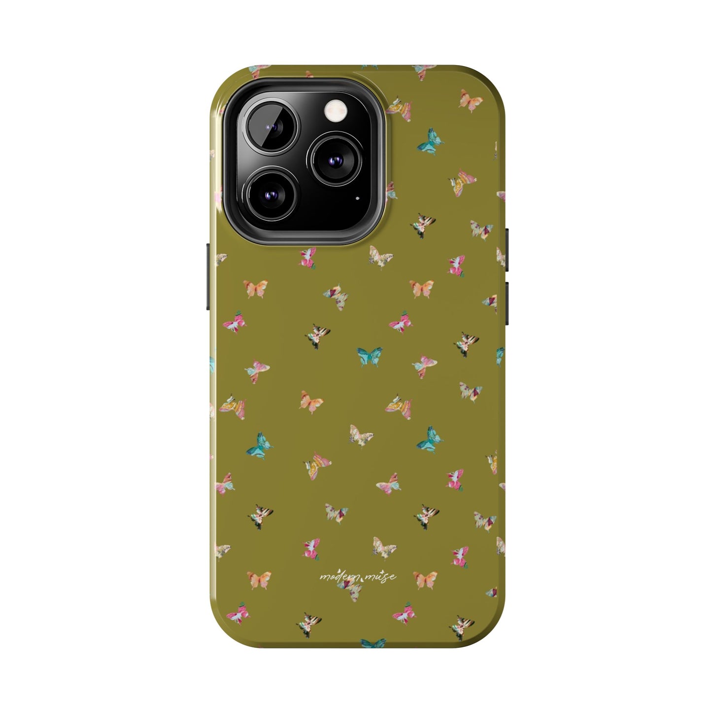 Mini Butterflies Chartreuse Phone Case