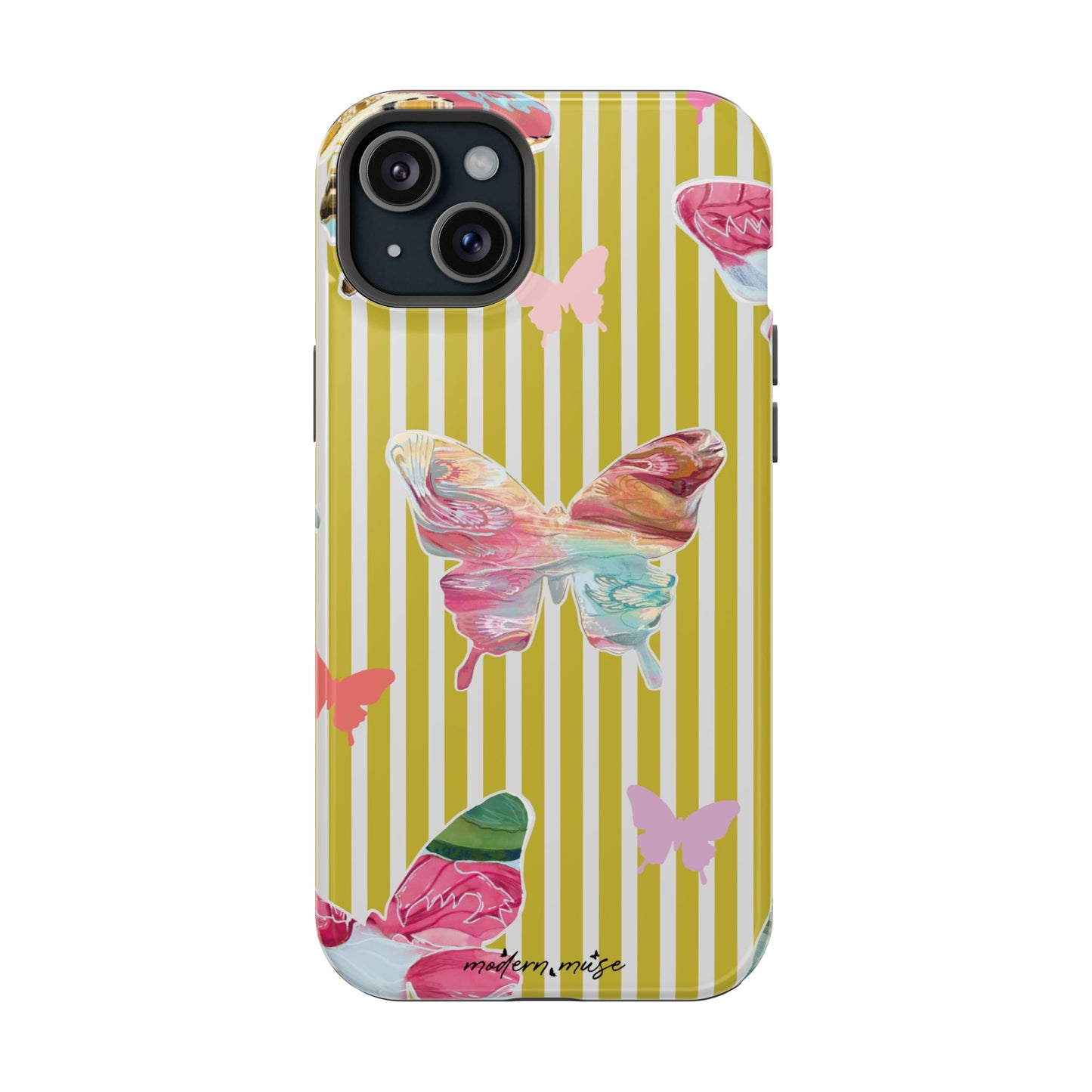 Stripe Butterfly Phone Case